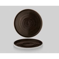 Тарелка мелкая d26см h2см с прямым бортом, Chefs Plate, Stonecast Patina Iron Black PAIBWP261
