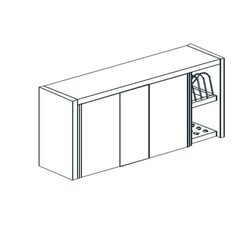ПОЛКА НАСТЕННАЯ ЗАКРЫТАЯ APACH CHEF LINE LCW216DDSD