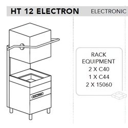 МАШИНА ПОСУДОМОЕЧНАЯ DIHR HT 12 ELECTRON СПЕЦ. НОЖКИ МОРСКАЯ ВЕРСИЯ 380В/3Ф/50ГЦ БЕЗ НЕЙТРАЛИ