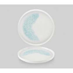 Тарелка мелкая 21см, h2см с прямым бортом, Chefs Plate, цвет Aquamarine, MTAQWP211