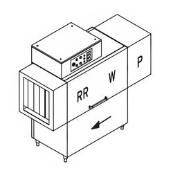 МАШИНА ПОСУДОМОЕЧНАЯ DIHR RX 144 SX+HR10+DR69