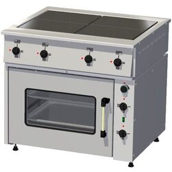 Плита электрическая Тулаторгтехника ПЭ-0,48Мс-021 (жарочный шкаф, спираль, нерж. мет. камера, стекло