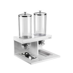 Станция буфетная для мюсли двойная d18 cm. lt. 8x2 BUFFET белая 511B9819