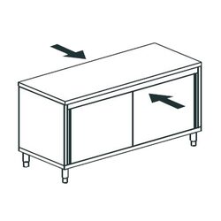 СТОЛ ПРОИЗВОДСТВЕННЫЙ ЗАКРЫТЫЙ СКВОЗНОЙ APACH CHEF LINE LWC620SH2SDPT