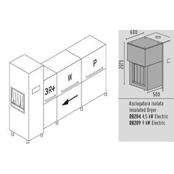МАШИНА ПОСУДОМОЕЧНАЯ DIHR RX 330 DX+DDE+XP+DR209
