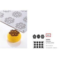 Форма силиконовая "Mandala" d 55xh2mm 12 ячеек GG063