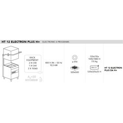 МАШИНА ПОСУДОМОЕЧНАЯ DIHR HT 12 ELETRON PLUS DA H+PS+CONTROL