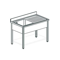 ВАННА МОЕЧНАЯ APACH CHEF LINE LS116-54RW