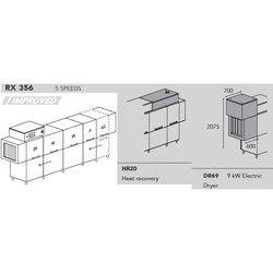МАШИНА ПОСУДОМОЕЧНАЯ DIHR RX 356 DX+DDE+HR20+DR69
